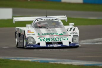 © Octane Photographic Ltd. 2012 Donington Historic Festival. Group C sportscars, qualifying. Spice SE88 - Mike Donovan. Digital Ref : 0320cb1d8687