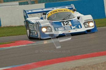 © Octane Photographic Ltd. 2012 Donington Historic Festival. Group C sportscars, qualifying. Porsche 956 - Russel Kempnich. Digital Ref : 0320cb1d8787