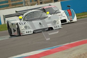 © Octane Photographic Ltd. 2012 Donington Historic Festival. Group C sportscars, qualifying. Sauber C9 - Gareth Evans. Digital Ref : 0320cb1d8825