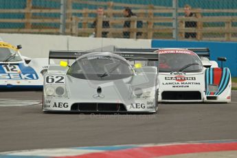 © Octane Photographic Ltd. 2012 Donington Historic Festival. Group C sportscars, qualifying. Sauber C9 - Gareth Evans. Digital Ref : 0320cb1d8828