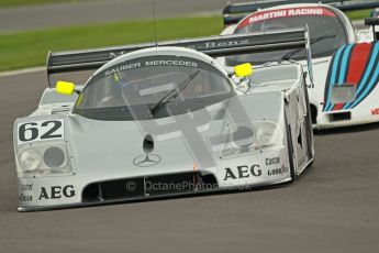 © Octane Photographic Ltd. 2012 Donington Historic Festival. Group C sportscars, qualifying. Sauber C9 - Gareth Evans. Digital Ref : 0320cb1d8830