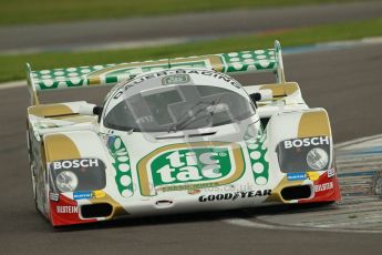 © Octane Photographic Ltd. 2012 Donington Historic Festival. Group C sportscars, qualifying. Porsche 962C - Henrik Lindberg. Digital Ref : 0320cb1d8865