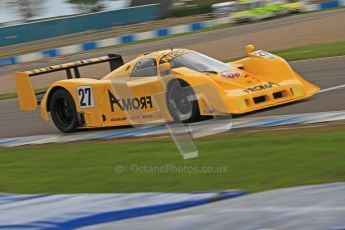 © Octane Photographic Ltd. 2012 Donington Historic Festival. Group C sportscars, qualifying. Nissan R90 CK - Steve Tandy. Digital Ref : 0320cb7d0251