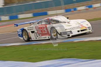 © Octane Photographic Ltd. 2012 Donington Historic Festival. Group C sportscars, qualifying. Spice SE86 - Tommy Dreelan/Aaron Scott. Digital Ref : 0320cb7d0264