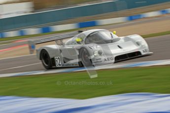 © Octane Photographic Ltd. 2012 Donington Historic Festival. Group C sportscars, qualifying. Sauber C9 - Gareth Evans. Digital Ref : 0320cb7d0269