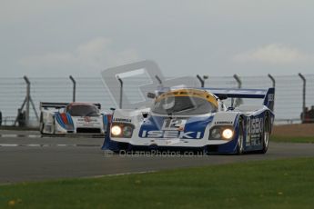 © Octane Photographic Ltd. 2012 Donington Historic Festival. Group C sportscars, qualifying. Porsche 956 - Russel Kempnich. Digital Ref : 0320lw7d9621