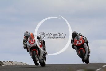© Octane Photographic Ltd 2011. NW200 Thursday 19th May 2011. Herve Gantner, Honda - Rhino Universal; Adrian Clark, Honda - BHR Racing. Digital Ref : LW7D1739