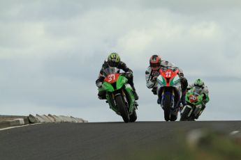 © Octane Photographic Ltd 2011. NW200 Thursday 19th May 2011. James Hillier, Kawasaki - Bournemouth Kawasaki; Stephen Thompson, BMW - T & R Motorsport; Denver Robb, Suzuki - D.R. Racing. Digital Ref : LW7D1891