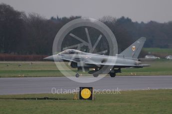 World © Octane Photographic Ltd. January 12th 2016 RAF Coningsby. Eurofighter Typhoon. Digital Ref :