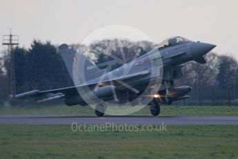 World © Octane Photographic Ltd. January 12th 2016 RAF Coningsby. Eurofighter Typhoon. Digital Ref :
