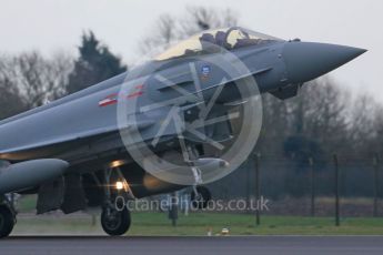 World © Octane Photographic Ltd. January 12th 2016 RAF Coningsby. Eurofighter Typhoon. Digital Ref :