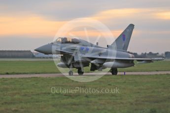 World © Octane Photographic Ltd. November 23rd 2015. Eurofighter Typhoon T.3 ZK381 "EX" 6Sqn. RAF Coningsby. Digital Ref :1470CB1D4349