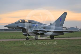 World © Octane Photographic Ltd. November 23rd 2015. Eurofighter Typhoon T.3 ZK381 "EX" 6Sqn. RAF Coningsby. Digital Ref :1470CB1D4356