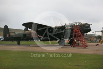 World © Octane Photographic Ltd. October 6th 2015. RAF Coningsby. Battle of Britain Memorial Flight (BBMF) Lancaster Mk.III "Thumper" PA474. Digital Ref :  1454CB1D6467