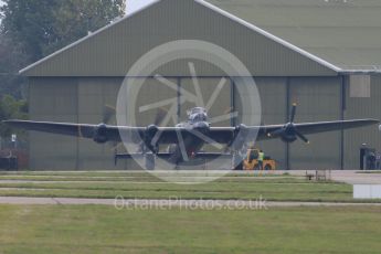 World © Octane Photographic Ltd. October 6th 2015. RAF Coningsby. Battle of Britain Memorial Flight (BBMF) Lancaster Mk.III "Thumper" PA474. Digital Ref :  1454CB7D9584