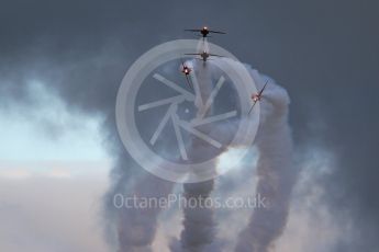 World © Octane Photographic Ltd. Red Arrows pre-season practice. RAF Scampton, 12th January 2016. BAe Hawk T1A