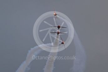 World © Octane Photographic Ltd. Red Arrows pre-season practice. RAF Scampton, 12th January 2016. BAe Hawk T1A
