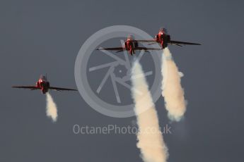 World © Octane Photographic Ltd. Red Arrows pre-season practice. RAF Scampton, 12th January 2016. BAe Hawk T1A