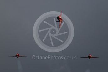 World © Octane Photographic Ltd. Red Arrows pre-season practice. RAF Scampton, 12th January 2016. BAe Hawk T1A