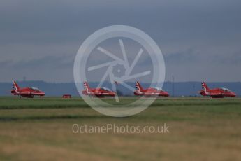 World © Octane Photographic Ltd. Red Arrows pre-season practice. RAF Scampton, 12th January 2016. BAe Hawk T1A