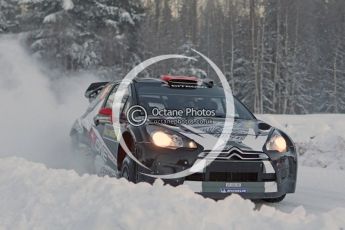 © North One Sport Limited 2011/Octane Photographic Ltd. 2011 WRC Sweden SS16 Torntorp I, Sunday 13th February 2011, Kimi Raikkonen/Kaj Lindstrom, Citroen DS3 WRC. Digital ref : 0156CB1D9320