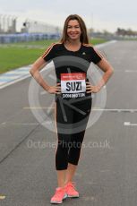 World © Octane Photographic Ltd. 5th February 2016 – Donington Park Racetrack. Suzi Perry launches the 2016 Donington Park Summer Running Festival. Digital Ref : 1500CB1D0203