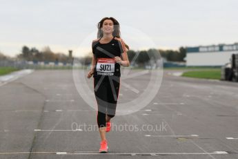 World © Octane Photographic Ltd. 5th February 2016 – Donington Park Racetrack. Suzi Perry launches the 2016 Donington Park Summer Running Festival. Digital Ref : 1500CB1D0255