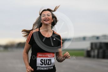 World © Octane Photographic Ltd. 5th February 2016 – Donington Park Racetrack. Suzi Perry launches the 2016 Donington Park Summer Running Festival. Digital Ref : 1500CB1D0266
