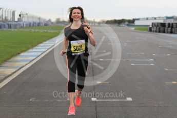World © Octane Photographic Ltd. 5th February 2016 – Donington Park Racetrack. Suzi Perry launches the 2016 Donington Park Summer Running Festival. Digital Ref : 1500CB1D0288