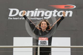 World © Octane Photographic Ltd. 5th February 2016 – Donington Park Racetrack. Suzi Perry launches the 2016 Donington Park Summer Running Festival. Digital Ref : 1500CB1D0312