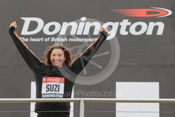 World © Octane Photographic Ltd. 5th February 2016 – Donington Park Racetrack. Suzi Perry launches the 2016 Donington Park Summer Running Festival. Digital Ref : 1500CB1D0371