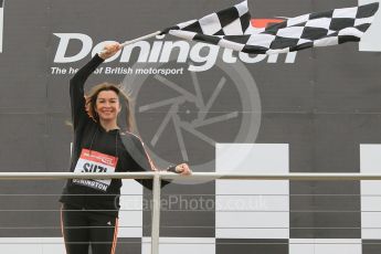World © Octane Photographic Ltd. 5th February 2016 – Donington Park Racetrack. Suzi Perry launches the 2016 Donington Park Summer Running Festival. Digital Ref : 1500CB1D0383