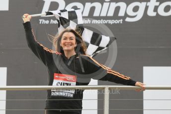 World © Octane Photographic Ltd. 5th February 2016 – Donington Park Racetrack. Suzi Perry launches the 2016 Donington Park Summer Running Festival. Digital Ref : 1500CB1D0405