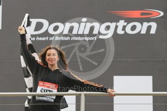 World © Octane Photographic Ltd. 5th February 2016 – Donington Park Racetrack. Suzi Perry launches the 2016 Donington Park Summer Running Festival. Digital Ref : 1500CB1D0447