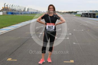 World © Octane Photographic Ltd. 5th February 2016 – Donington Park Racetrack. Suzi Perry launches the 2016 Donington Park Summer Running Festival. Digital Ref : 1500CB7D5983