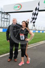 World © Octane Photographic Ltd. 5th February 2016 – Donington Park Racetrack. Suzi Perry and Brendan Foster launch the 2016 Donington Park Summer Running Festival. Digital Ref : 1500CB7D6092