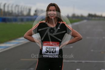 World © Octane Photographic Ltd. 5th February 2016 – Donington Park Racetrack. Suzi Perry launches the 2016 Donington Park Summer Running Festival. Digital Ref : 1500LB1D6555