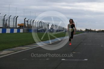 World © Octane Photographic Ltd. 5th February 2016 – Donington Park Racetrack. Suzi Perry launches the 2016 Donington Park Summer Running Festival. Digital Ref : 1500LB1D6653