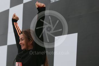 World © Octane Photographic Ltd. 5th February 2016 – Donington Park Racetrack. Suzi Perry launches the 2016 Donington Park Summer Running Festival. Digital Ref : 1500LB1D6671