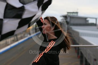 World © Octane Photographic Ltd. 5th February 2016 – Donington Park Racetrack. Suzi Perry launches the 2016 Donington Park Summer Running Festival. Digital Ref : 1500LB1D6683