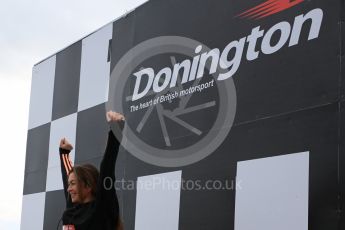 World © Octane Photographic Ltd. 5th February 2016 – Donington Park Racetrack. Suzi Perry launches the 2016 Donington Park Summer Running Festival. Digital Ref : 1500LB5D6298