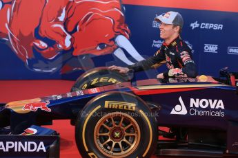 World © Octane Photographic Ltd. 2014 Formula 1 Winter Testing, Circuito de Velocidad, Jerez. Tuesday 27th January 2014. Day 1. Scuderia Toro Rosso STR9 – Launch. Digital Ref: 0880lw1d9615