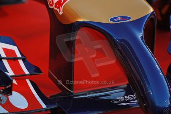 World © Octane Photographic Ltd. 2014 Formula 1 Winter Testing, Circuito de Velocidad, Jerez. Tuesday 27th January 2014. Day 1. Scuderia Toro Rosso STR 9 – Launch technical review. Digital Ref: 0881cb1d9077