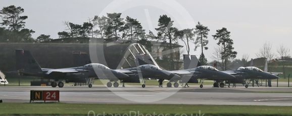 World © Octane Photographic Ltd. RAF Lakenheath operations 16th November 2015, USAF (United States Air Force) 48th Fighter Wing “Statue of Liberty Wing” 494 Fighter Squadron “Panthers”, McDonnell Douglas F-15E Strike Eagle. Digital Ref : 1469CB1D3484