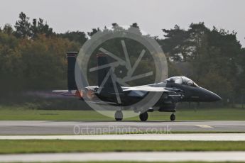 World © Octane Photographic Ltd. RAF Lakenheath operations 16th November 2015, USAF (United States Air Force) 48th Fighter Wing “Statue of Liberty Wing” 494 Fighter Squadron “Panthers”, McDonnell Douglas F-15E Strike Eagle. Digital Ref : 1469CB1D3524