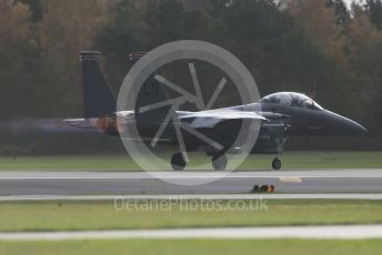 World © Octane Photographic Ltd. RAF Lakenheath operations 16th November 2015, USAF (United States Air Force) 48th Fighter Wing “Statue of Liberty Wing” 494 Fighter Squadron “Panthers”, McDonnell Douglas F-15E Strike Eagle. Digital Ref : 1469CB1D3586