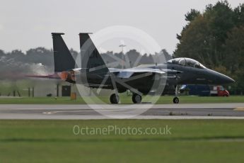 World © Octane Photographic Ltd. RAF Lakenheath operations 16th November 2015, USAF (United States Air Force) 48th Fighter Wing “Statue of Liberty Wing” 494 Fighter Squadron “Panthers”, McDonnell Douglas F-15E Strike Eagle 91-604. Digital Ref : 1469CB1D3625
