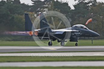 World © Octane Photographic Ltd. RAF Lakenheath operations 16th November 2015, USAF (United States Air Force) 48th Fighter Wing “Statue of Liberty Wing” 494 Fighter Squadron “Panthers”, McDonnell Douglas F-15E Strike Eagle 91-604. Digital Ref : 1469CB1D3651