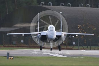 World © Octane Photographic Ltd. RAF Lakenheath operations 16th November 2015, USAF (United States Air Force) 48th Fighter Wing “Statue of Liberty Wing” 494 Fighter Squadron “Panthers”, McDonnell Douglas F-15E Strike Eagle LN 00-3001. Digital Ref : 1469CB1D3765