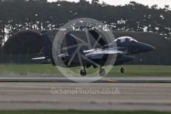 World © Octane Photographic Ltd. RAF Lakenheath operations 16th November 2015, USAF (United States Air Force) 48th Fighter Wing “Statue of Liberty Wing” 492 Fighter Squadron “Madhatters”, McDonnell Douglas F-15E Strike Eagle LN 91-321. Digital Ref : 1469CB1D3876